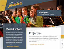 Tablet Screenshot of muziekschoolarsmusica.be